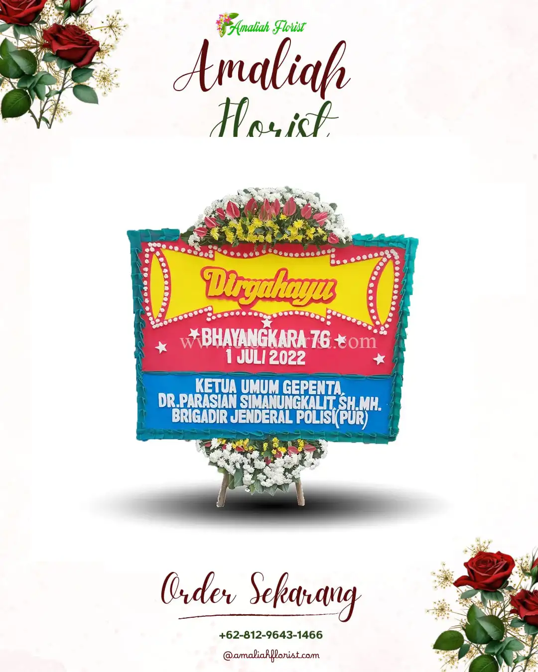 Papan Bunga HUT Ulang Tahun Pasirkembang